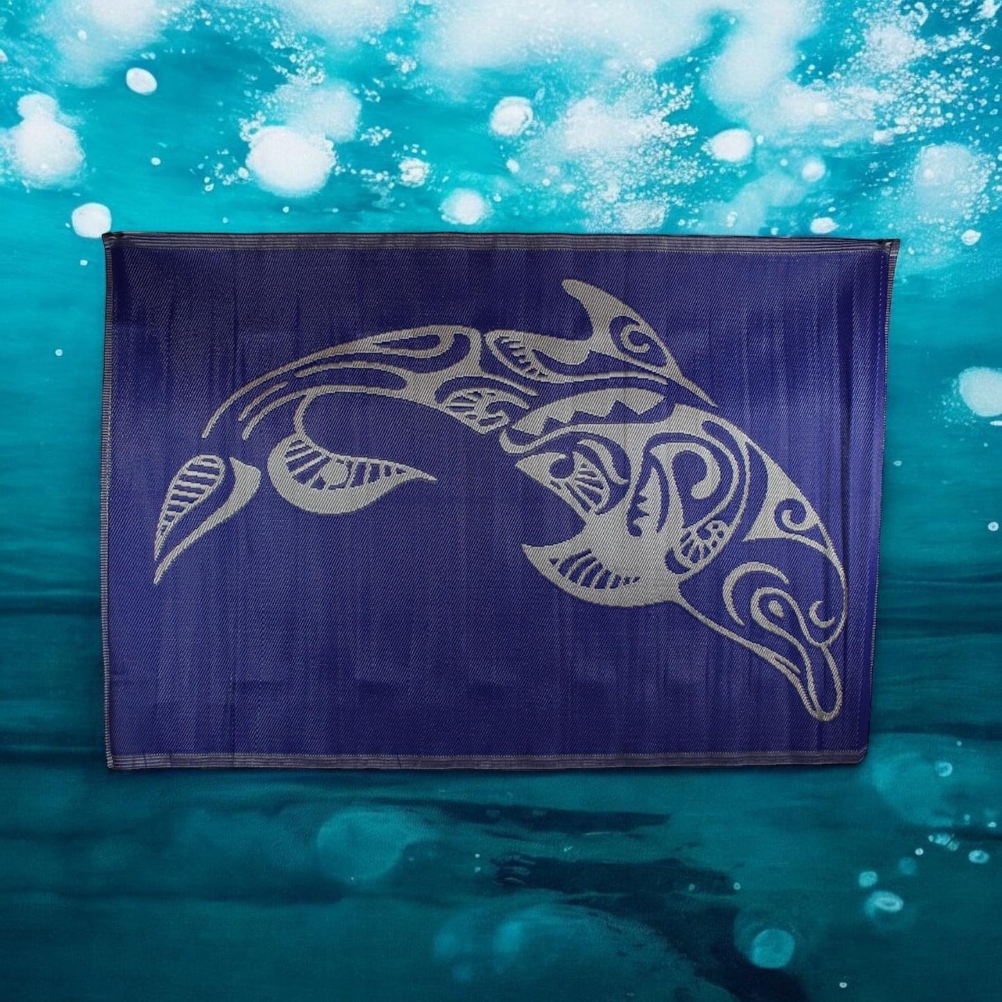 Estera para trono de Orisha(YEMAYA) 6x9ft