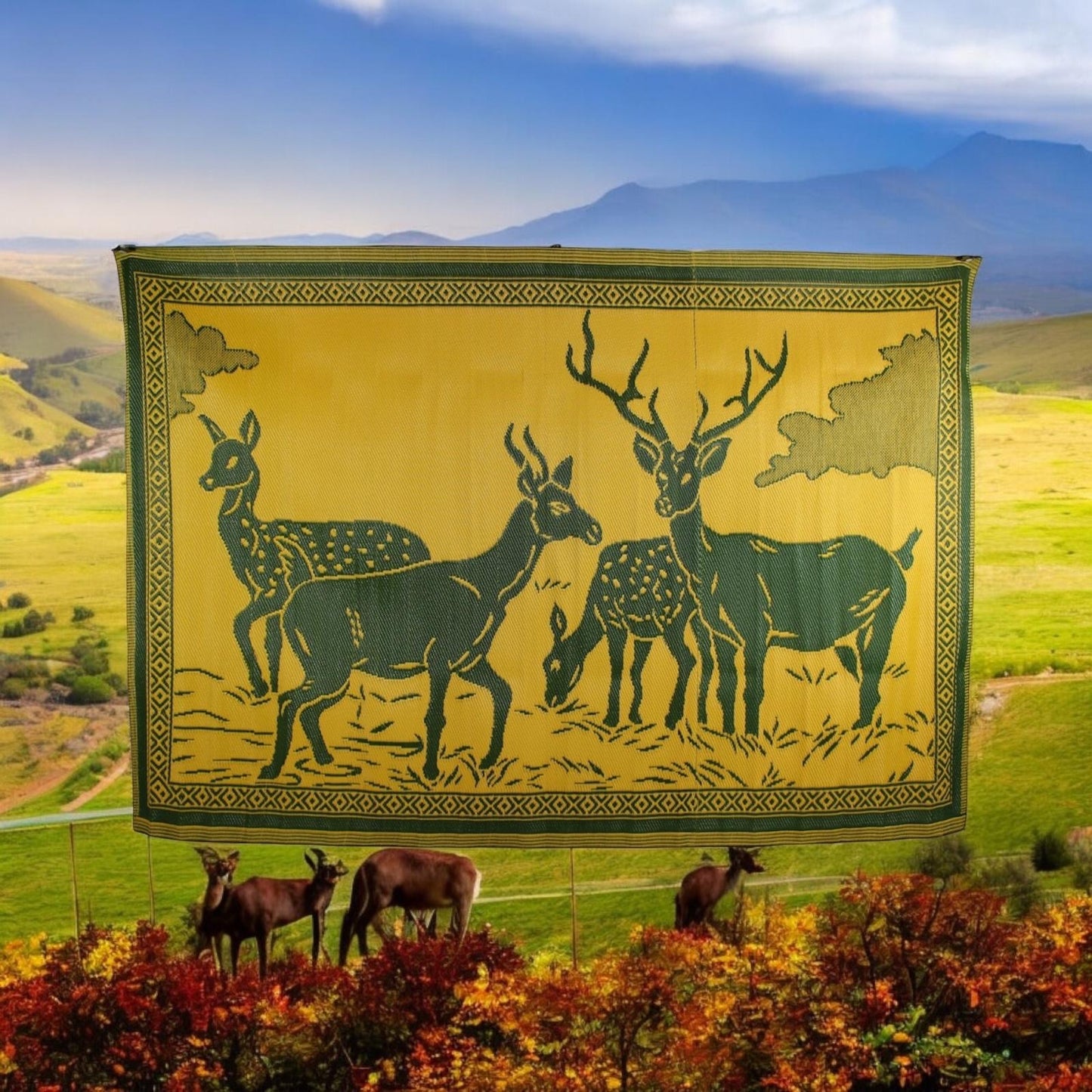 Estera para trono de Orisha(ORULA) 6x9ft