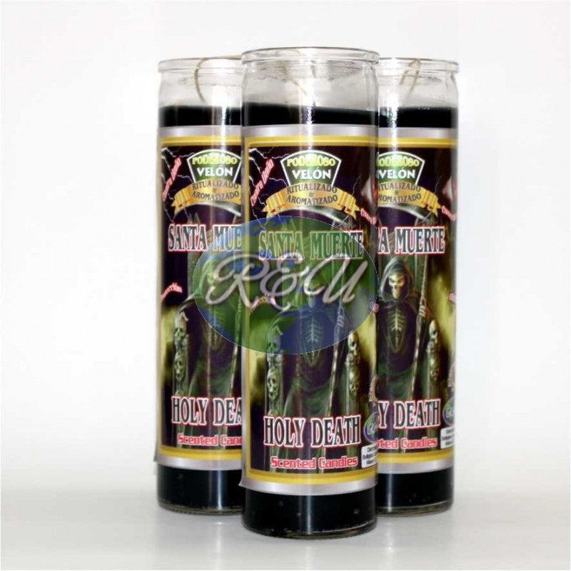 VELAS AROMATICA STA. MUERTE NEGRA/AROMATIC CANDLE HOLY DEATH BLACK