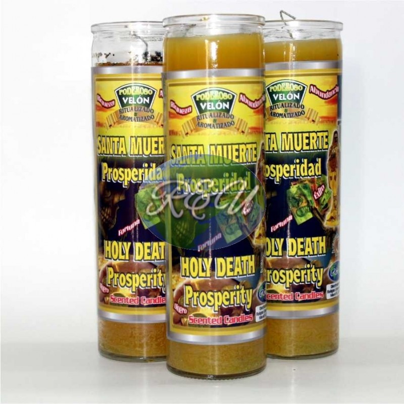 VELAS AROMATICA STA. MUERTE PROSPERIDAD/AROMATIC CANDLE HOLY DEATH PROSPERITY