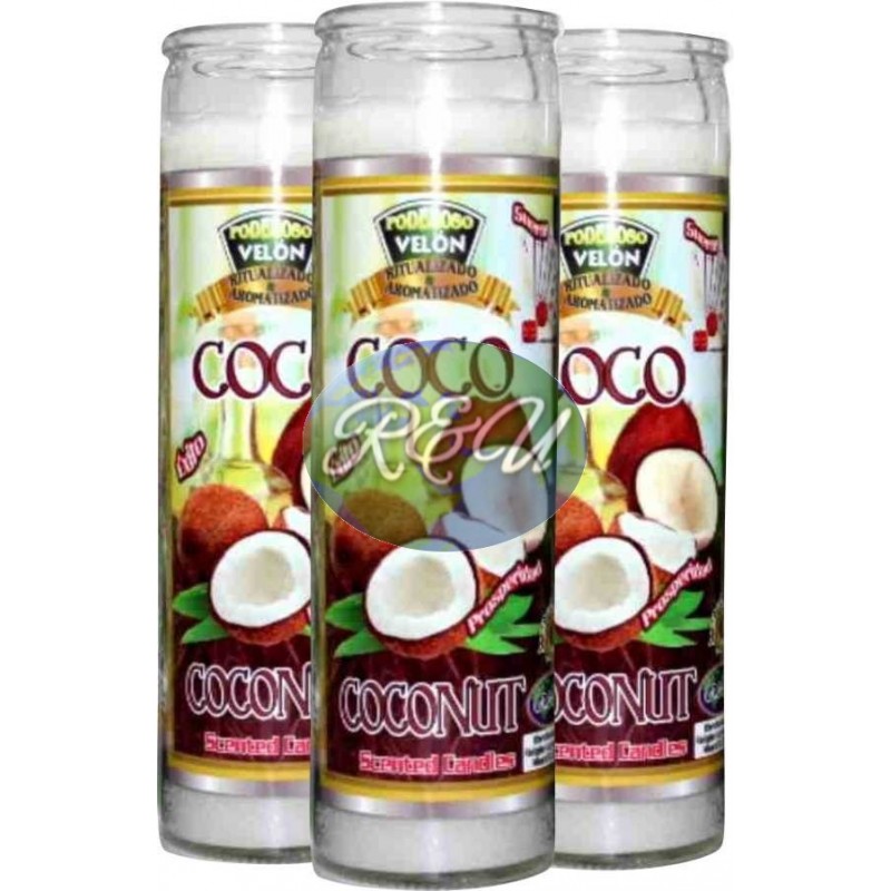 VELAS AROMATICA COCO/COCONUT AROMATIC CANDLE
