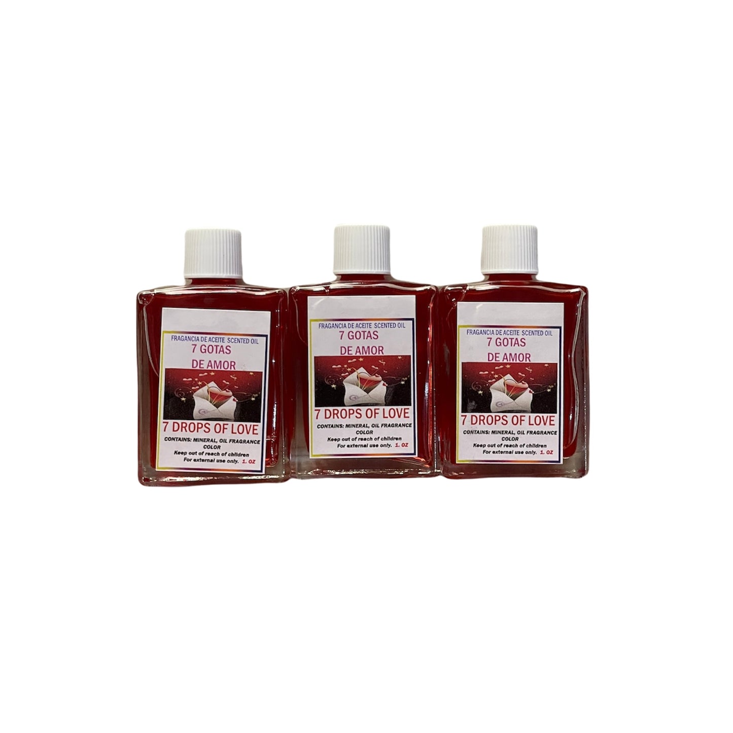 ACEITE AROMATICO 7 GOTAS DE AMOR/7 DROPS OF LOVE AROMATIC OIL BY DZ