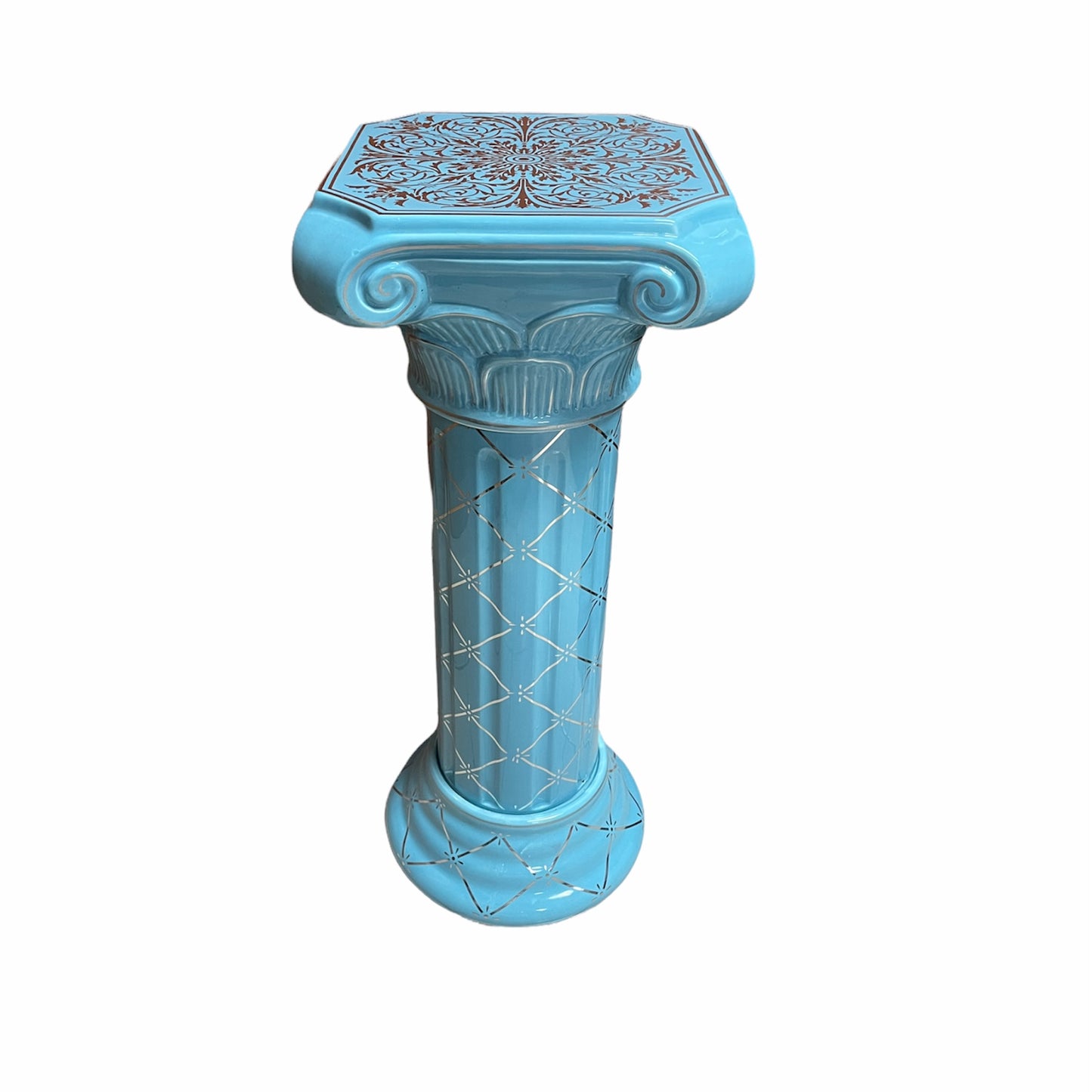 PEDESTAL DE YEMAYA ASESU PORCELANA 35''/ YEMAYA ASESU PEDESTAL PORCELANA 35''