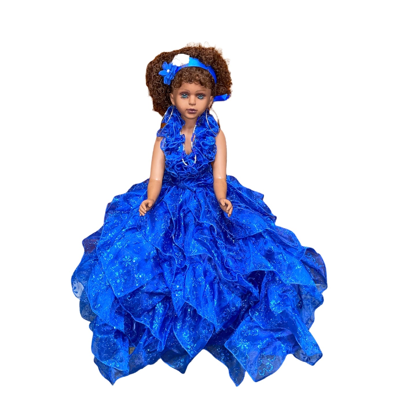 MUNECA DE YEMAYA SATINADO 30''/MUÑECA SATINADO YEMAYA 30''