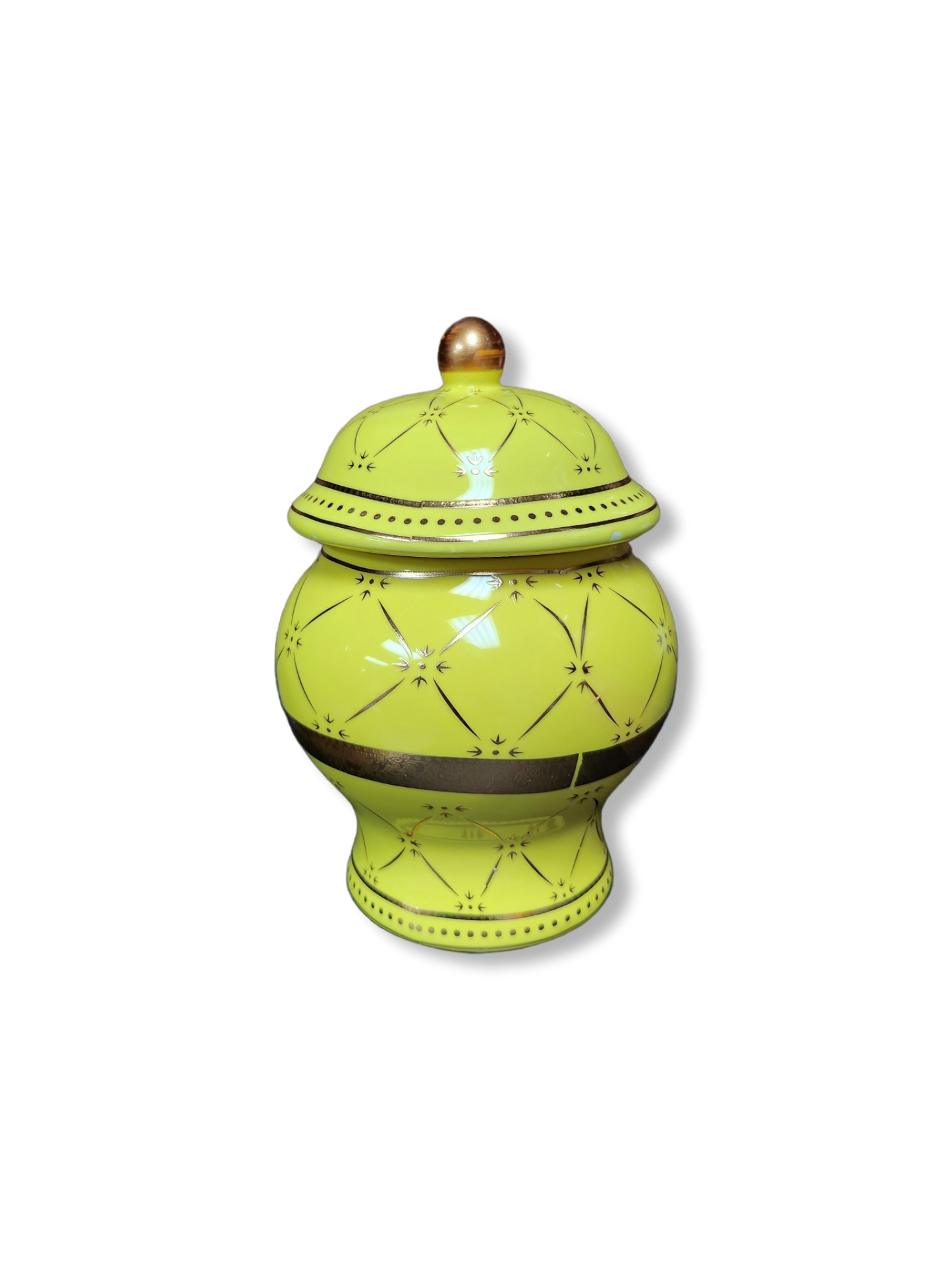 POTICHE JIMAGUA/ TWINS JAR 6'' JUEGO DE 4 PIEZAS AMARILLO