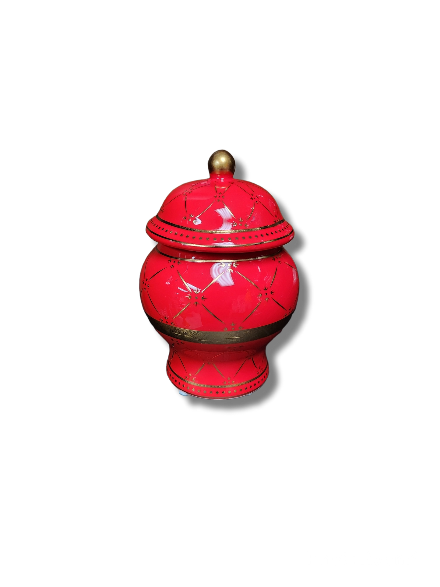 POTICHE JIMAGUA/ TWINS JAR 6'' SET OF 4PCS RED