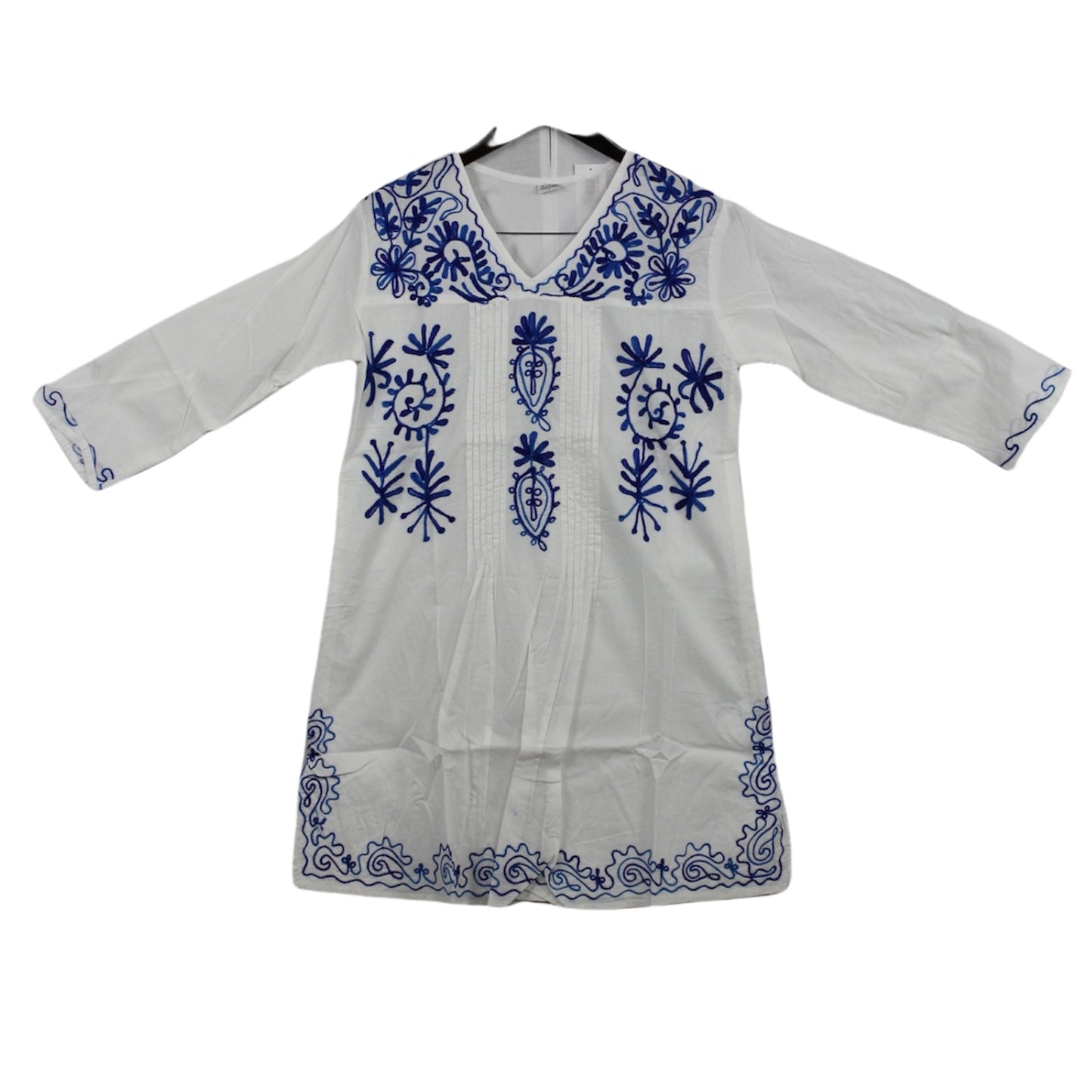 Blusa Blanca y Azul de Yemayá #43