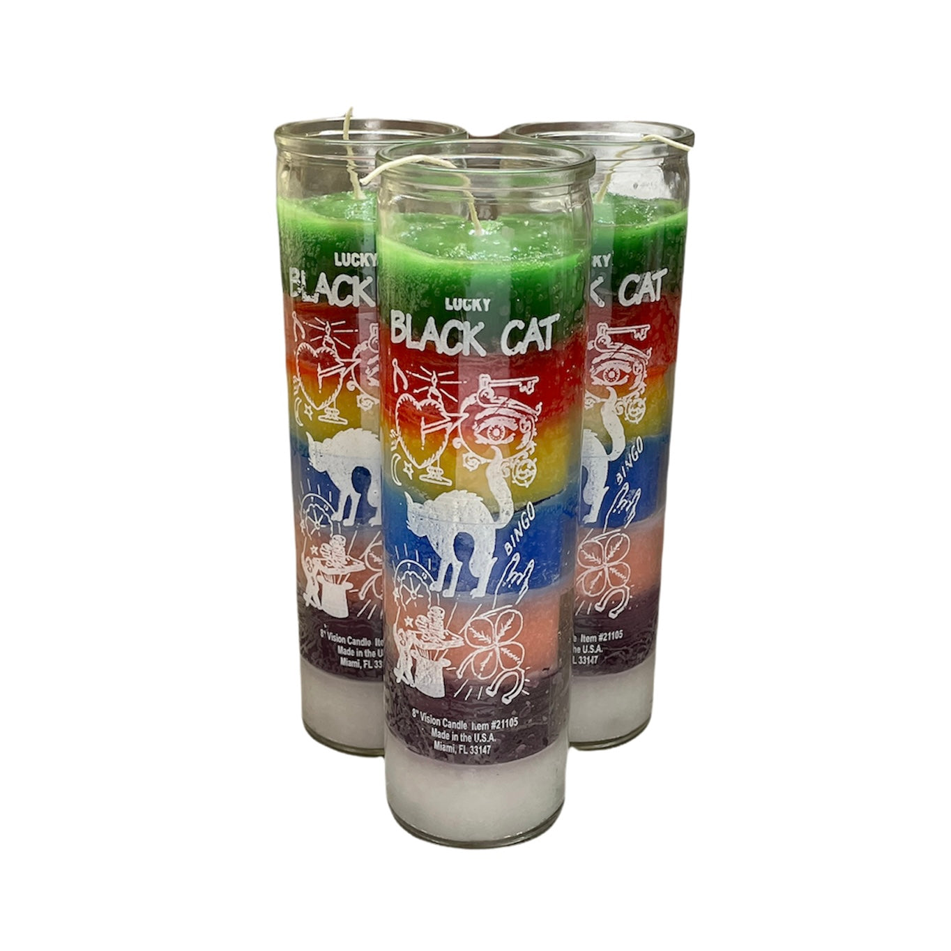 VELA GATO NEGRO/ BLACK CAT CANDLE DE DZ
