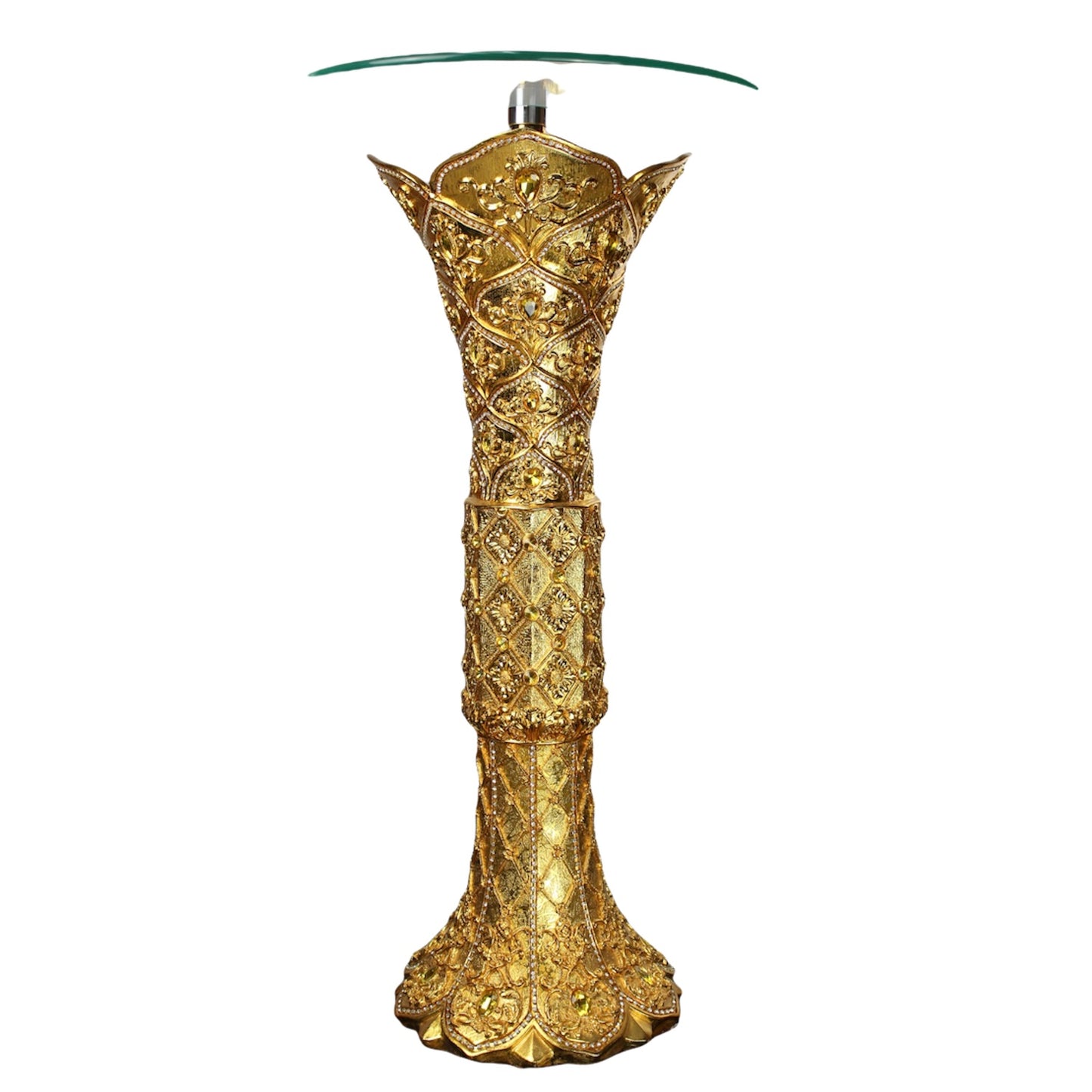 Pedestal Con Cristal,Oshun 35”