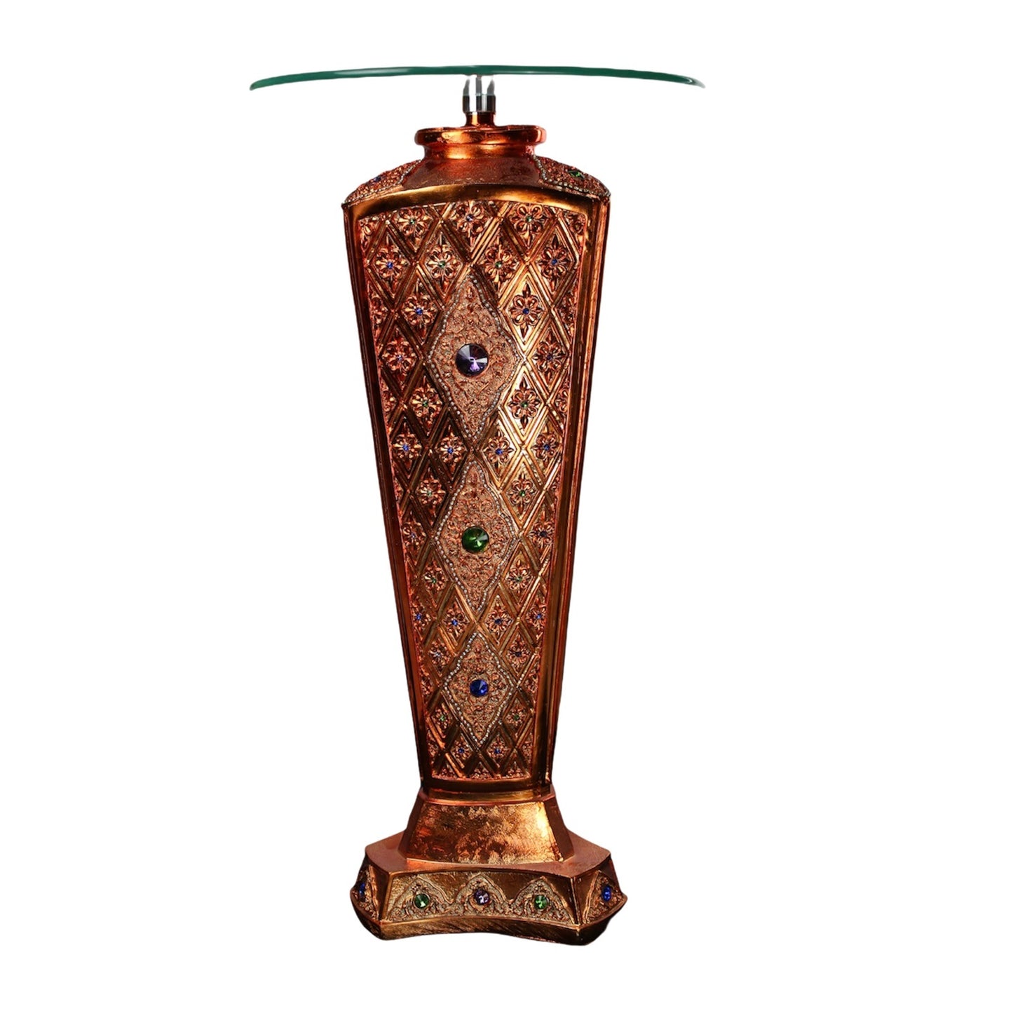 Pedestal con crystal, Rhinestones de Oya 35''