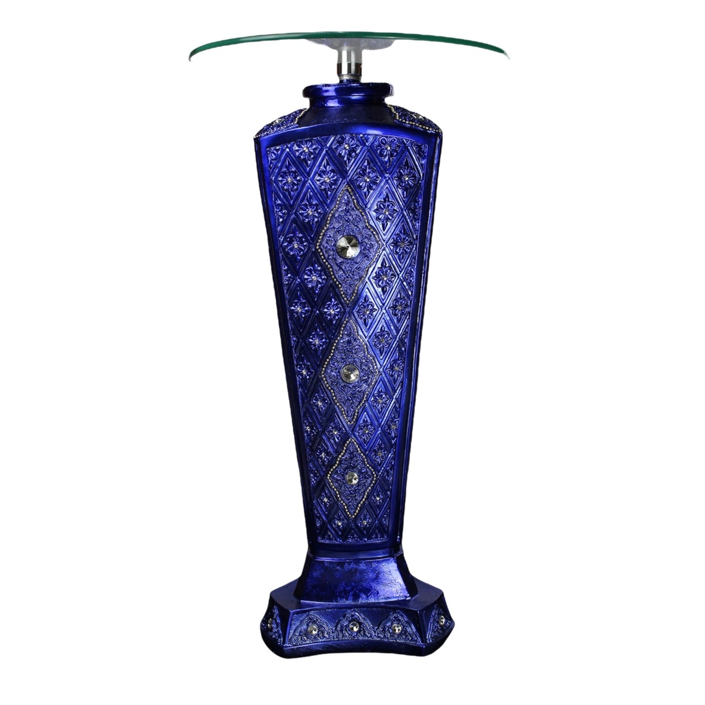 Pedestal con crystal, Rhinestones de Yemaya 35”
