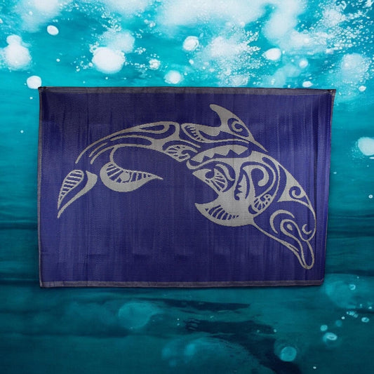 Estera para trono de Orisha(YEMAYA) 6x9ft