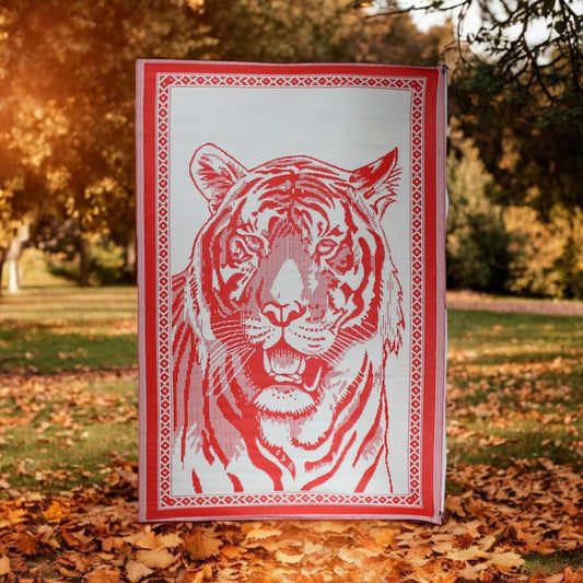 Estera para trono de Orisha(CHANGO)6x9ft