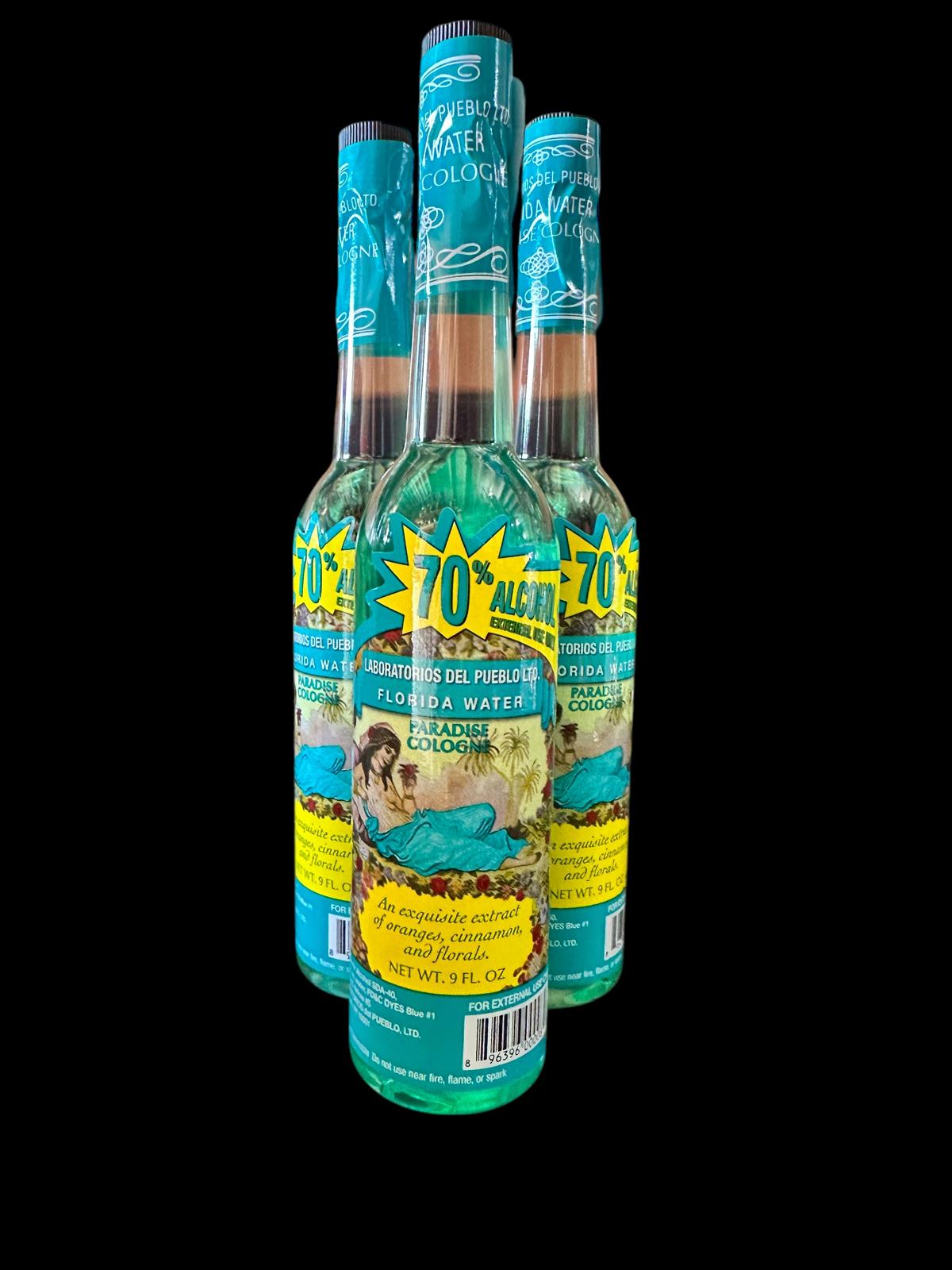 LABORATORIOS DEL PUEBLO Florida Water PARADISE Cologne, 9oz. 12 Pcs