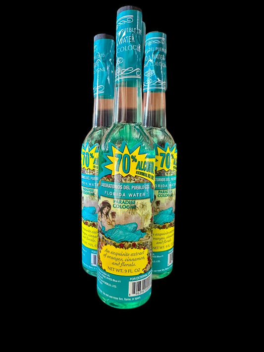 LABORATORIOS DEL PUEBLO Florida Water PARADISE Cologne, 9oz. 12 Pcs