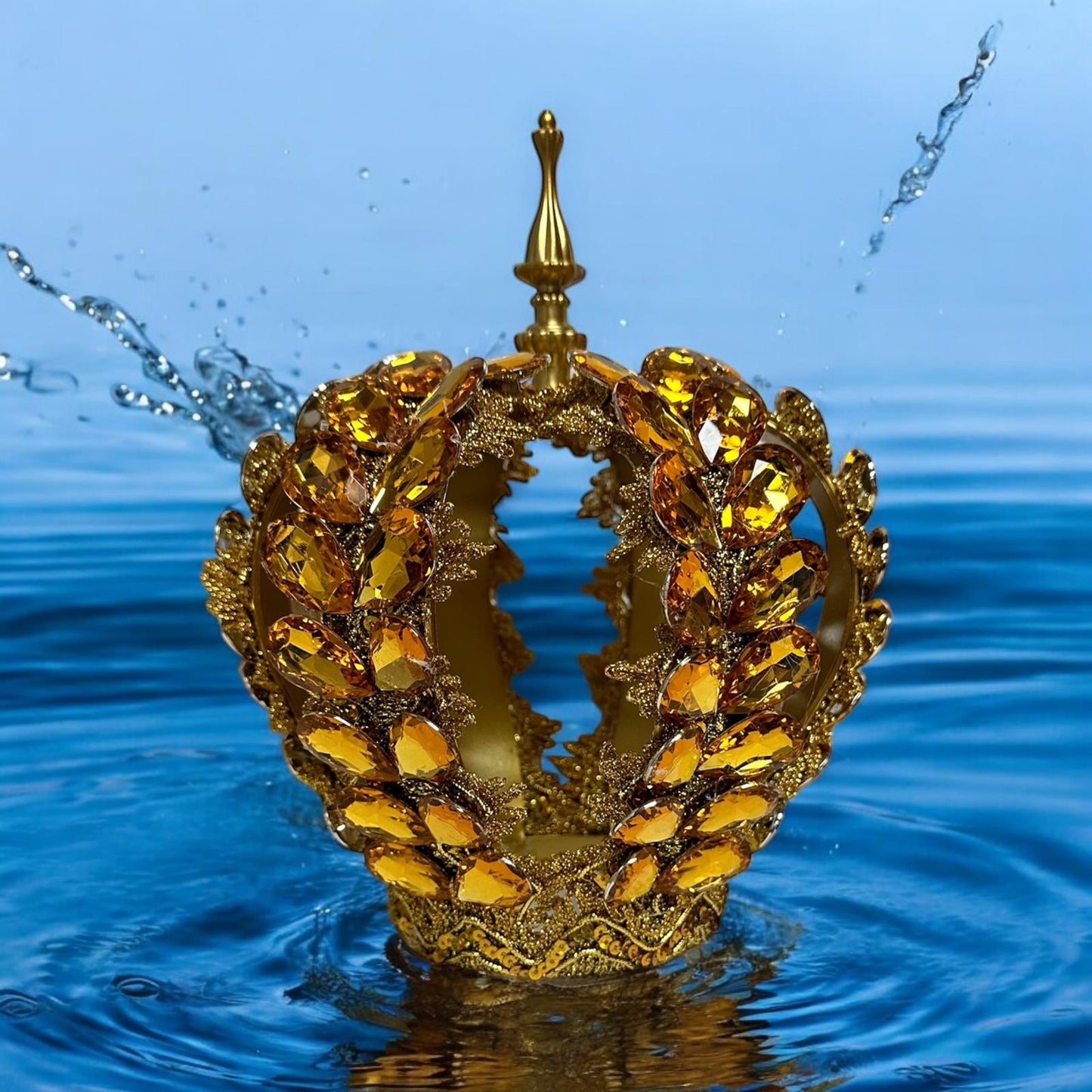 Corona para Oshun decorada