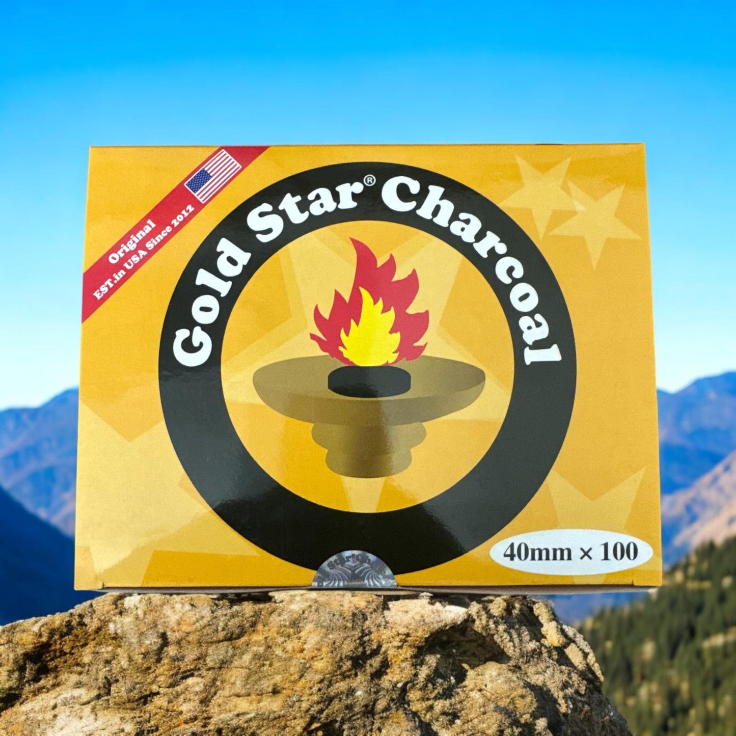 Gold Star 40 Mm Shisha Charcoal 1 box