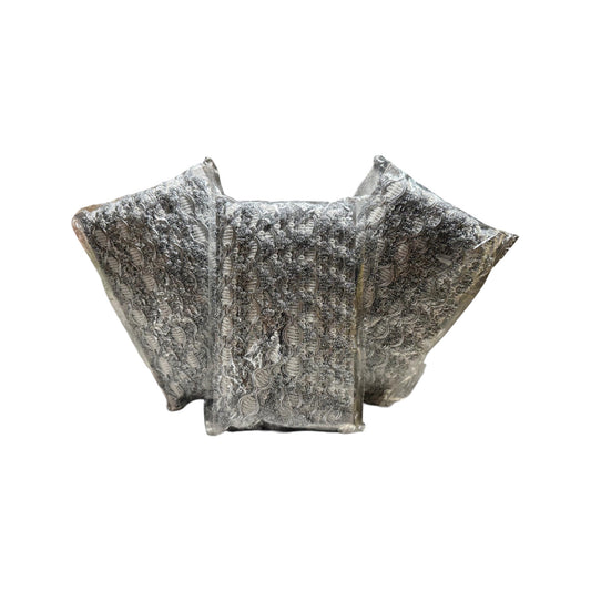 15  Yards Metallic Braid Trim 0.87 Inch Silver  Lace Trim ( 3 pcs )