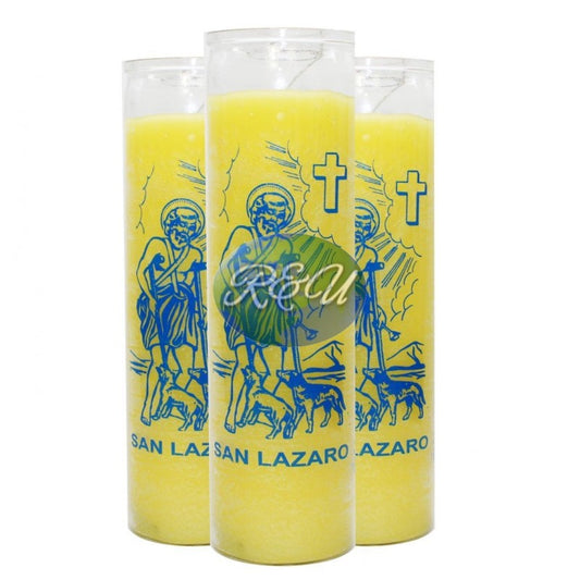 VELA  SAN LAZARO AMARILLA/SAINT LAZARUS CANDLE YELLOW