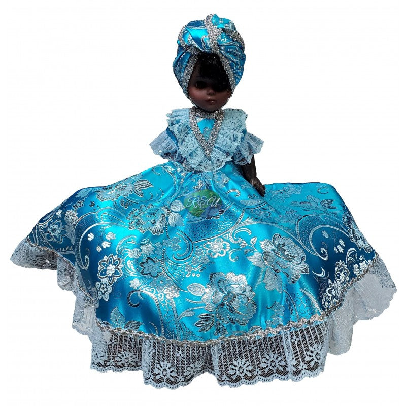 GITANA COLOR AZUL CLARO/GYPSY CON VESTIDO AZUL CLARO 14"