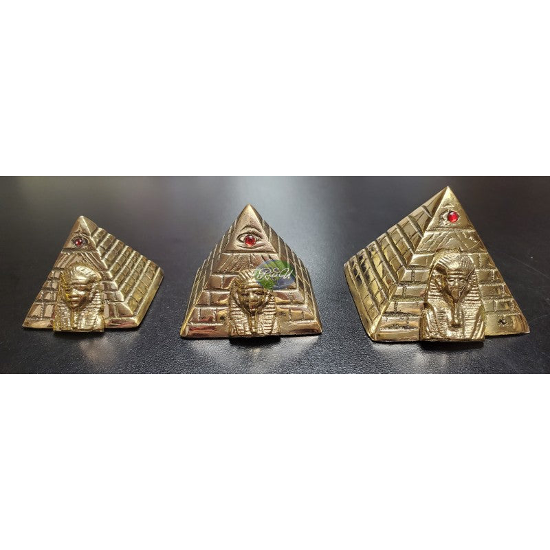 SET DE PIRAMIDE DE BRONCE/SET OF BRONZE PYRAMID