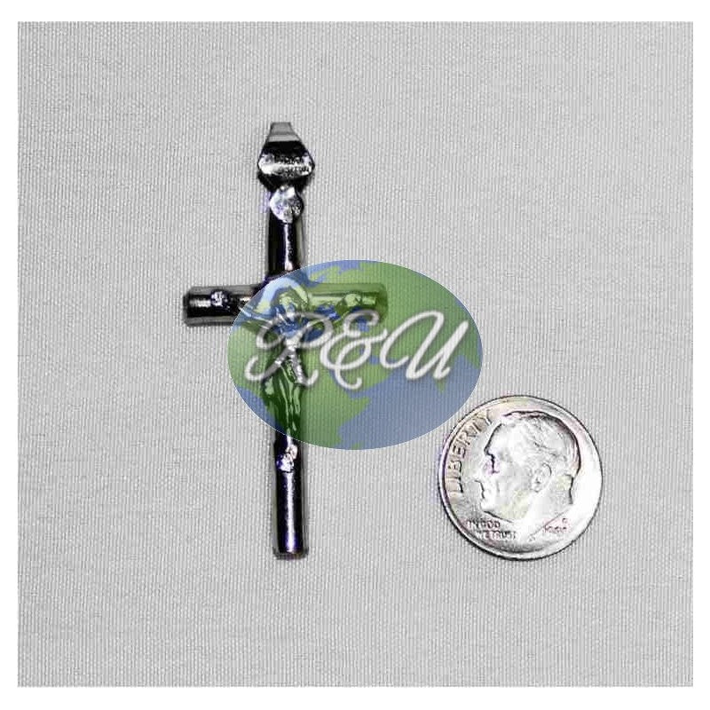 AMULETO CRUCIFIJO PLATEADO/AMULET SILVER CRUCIFIX