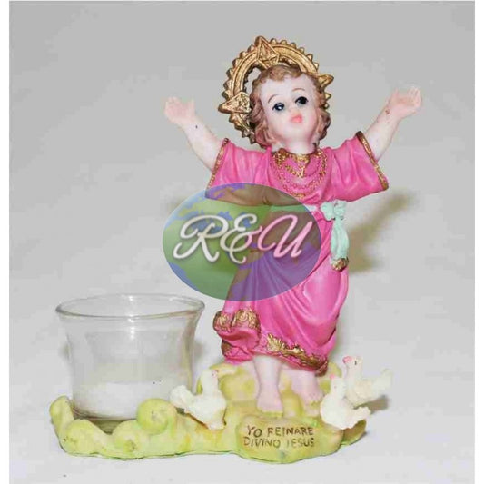 DIVINO NIÑO JESUS CANDLE 5"SET OF 6