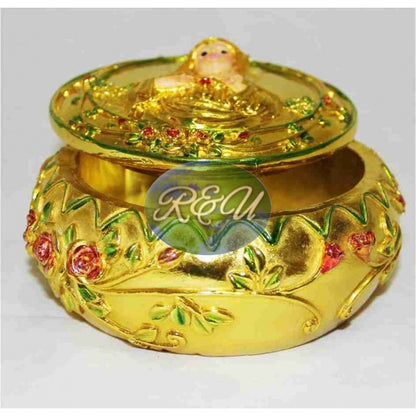 POLVERA DORADA DE VIRGEN/GOLDEN TUREEN WITH VIRGEN