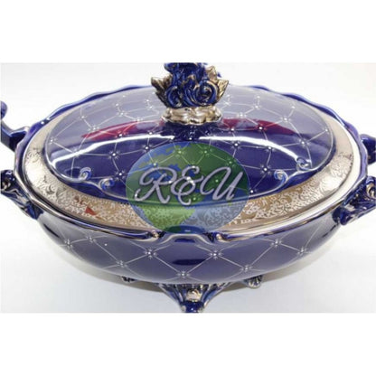 SOPERA GONDOLA AZUL Y PLATA/GONDOLA TUREEN BLUE AND SILVER