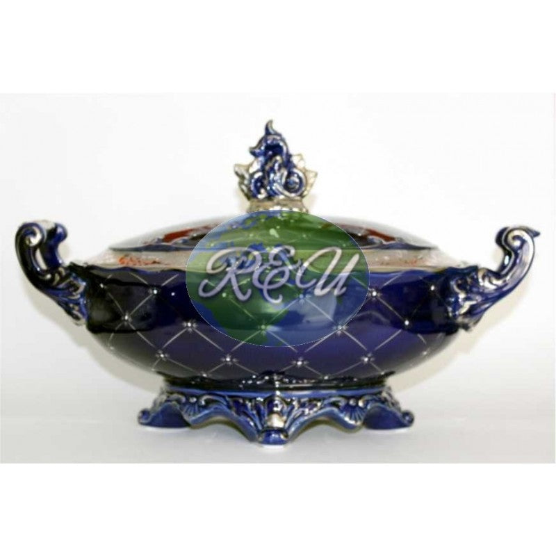 SOPERA GONDOLA AZUL Y PLATA/GONDOLA TUREEN BLUE AND SILVER