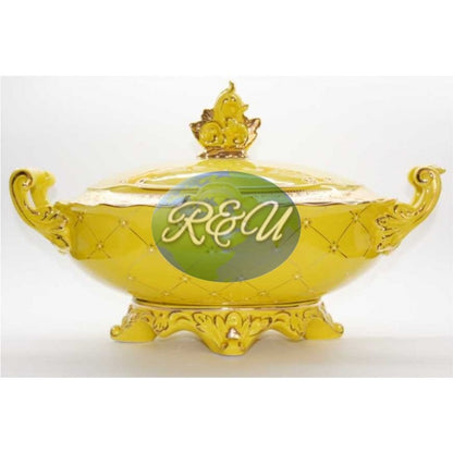 SOPERA GONDOLA AMARILLA Y DORADA/GONDOLA TUREEN YELLOW & GOLD