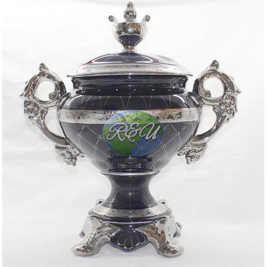 TROFEO AZUL Y PLATA/BLUE AND SILVER TROPHY 16"