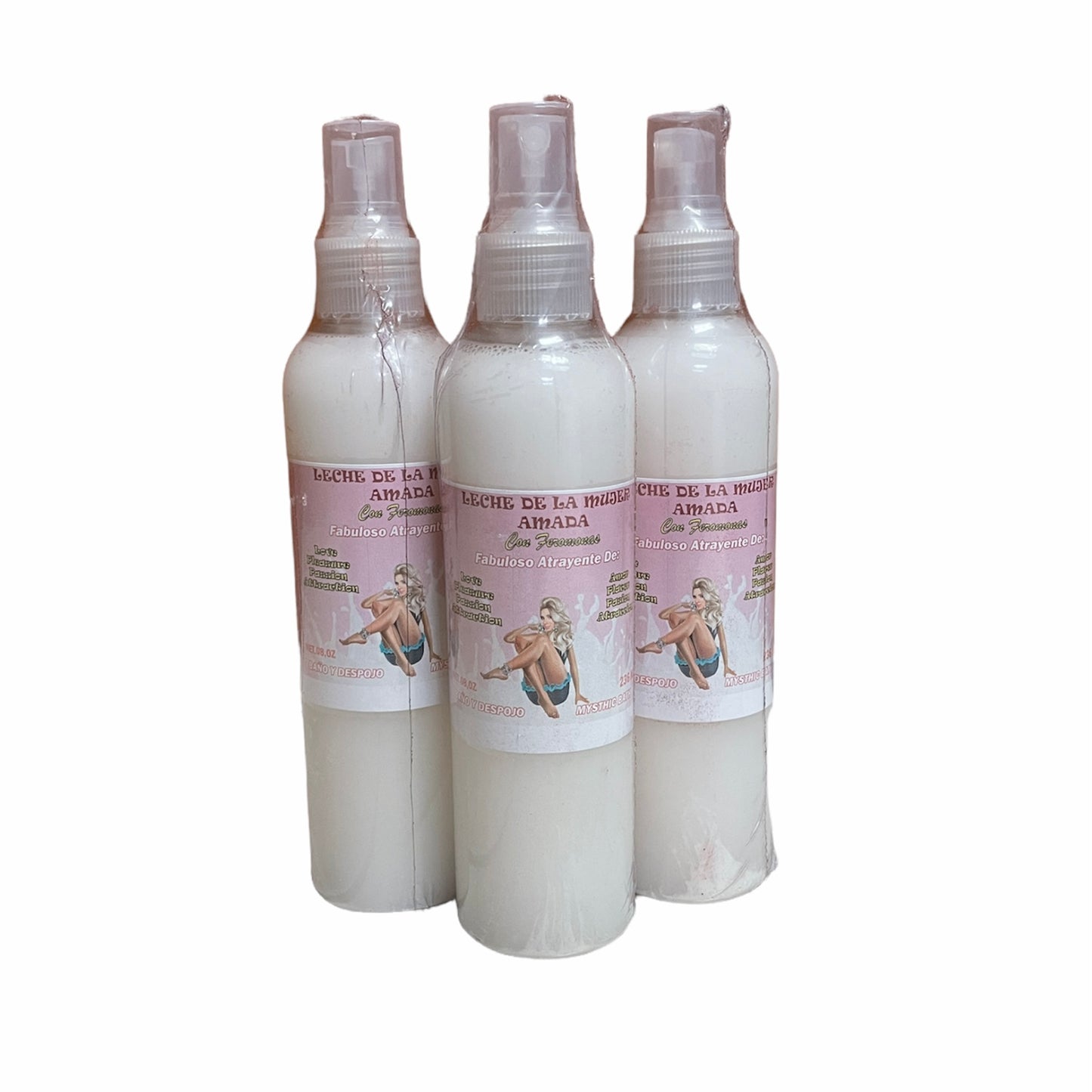 BANO LECHE DE LA MUJER AMADA CON SPRAY SET OF 6