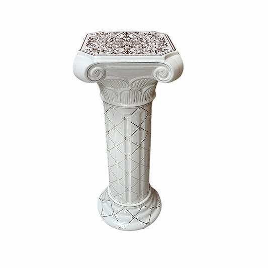 PEDESTAL DE OBATALA PORCELANA 35''/OBATALA PORCELAIN PEDESTAL 35''