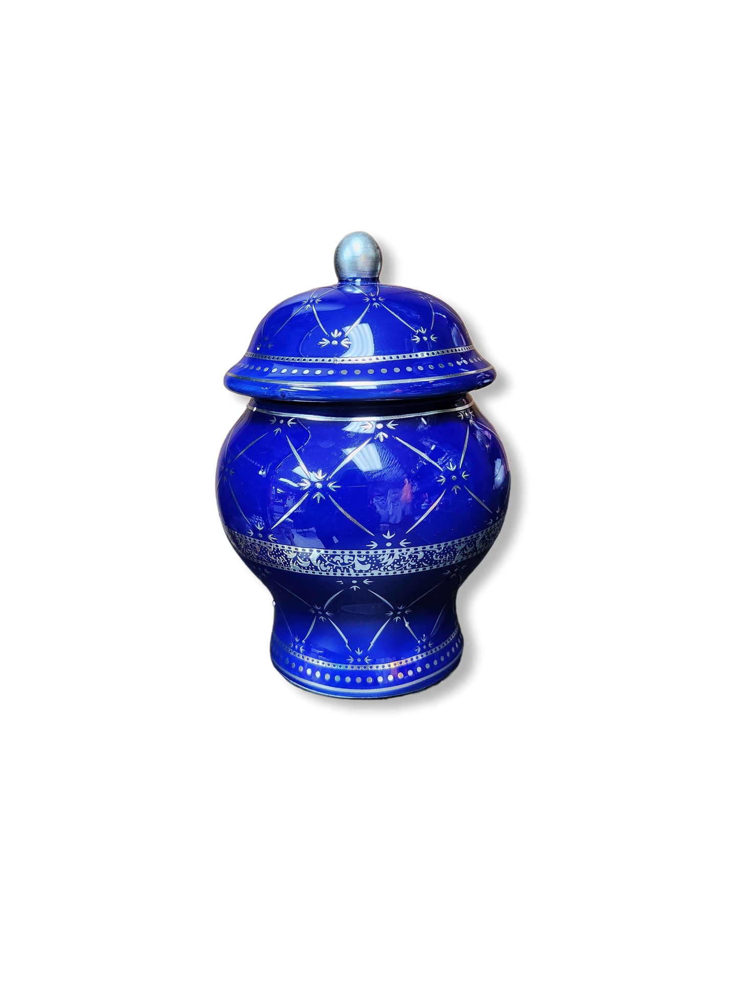 POTICHE JIMAGUA/ TWUINS JAR 6'' SET OF 4 BLUE