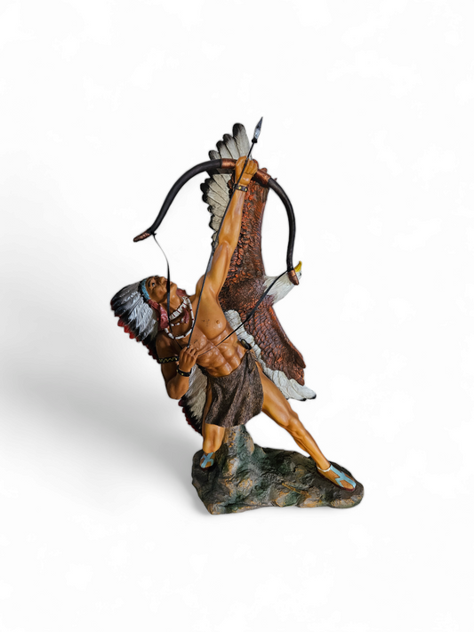 INDIO CON AGUILA 21'' / INDIAN WITH EAGLE 21'' STATUE 1PC