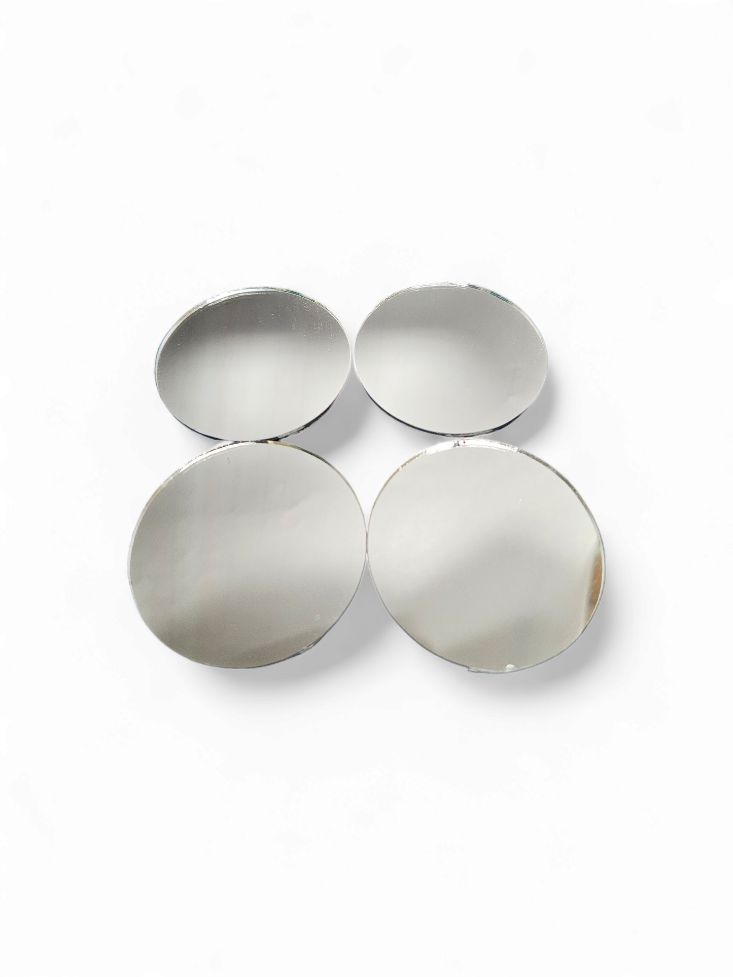 SET DE 4 ESPEJOS REDONDOS ~2'' / SET OF 4 ROUND MIRRORS ~2''