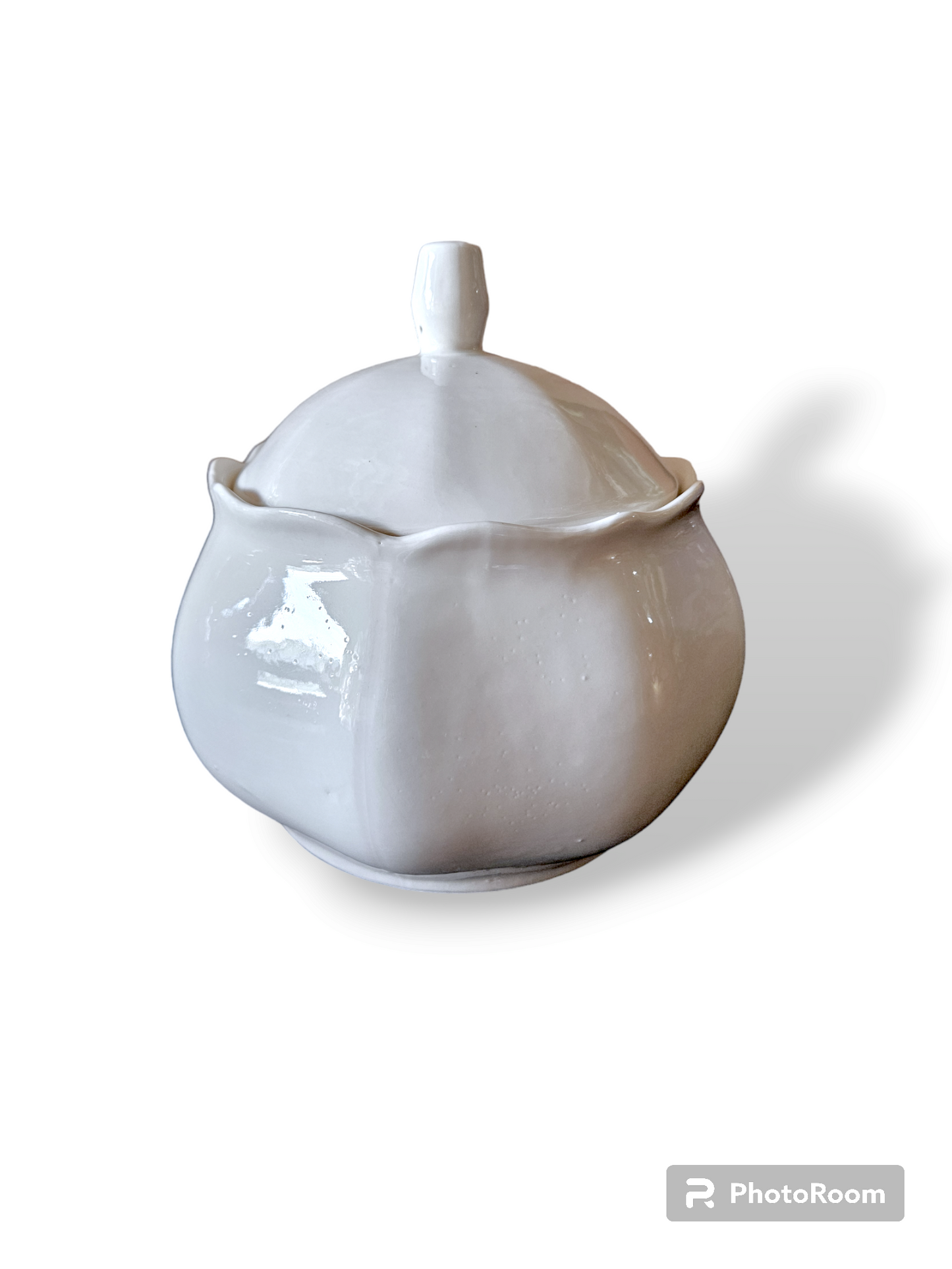 SOPERA FLOR DE LOTTO BLANCA W-2GBP / WHITE LOTUS FLOWER TUREEN 2-2GBP 1PC