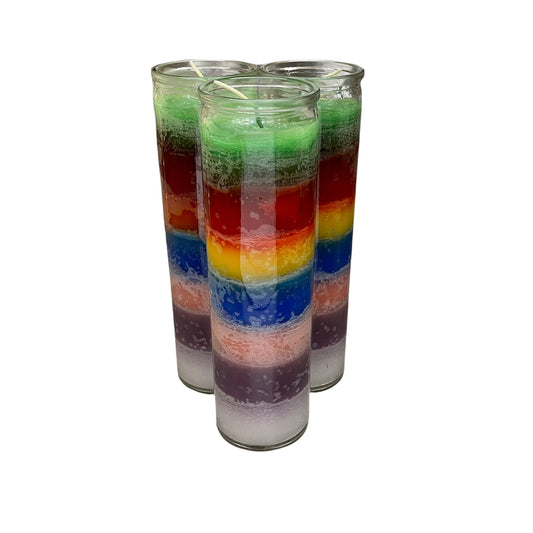 VELA 7 COLORES/ 7COLOR CANDLE BY DZ