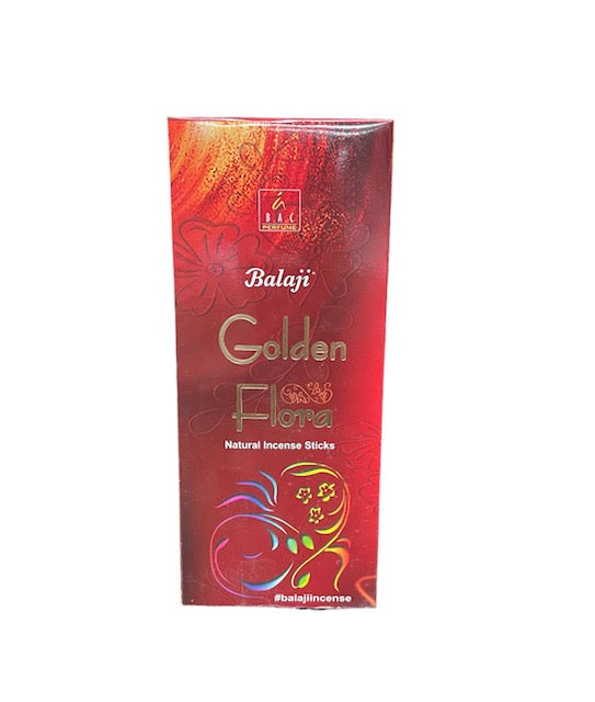 Golden floral Balaji incense