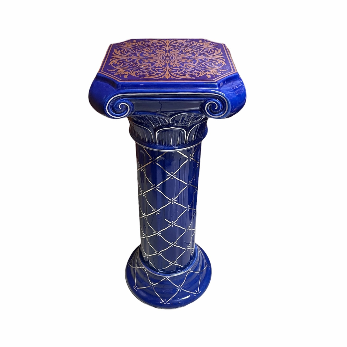 PEDESTAL DE YEMAYA PORCELANA/YEMAYA PORCELAIN PEDESTAL 35''